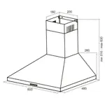 Купольная вытяжка GERMES Pyramida 60-3